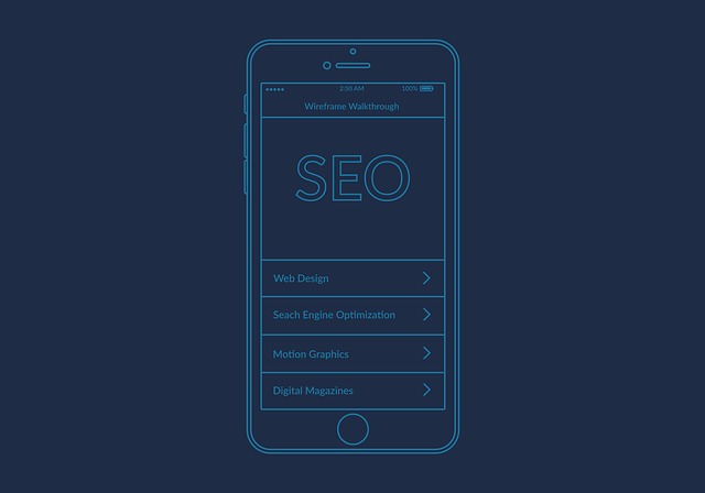 mobil, seo, modré podsvícení